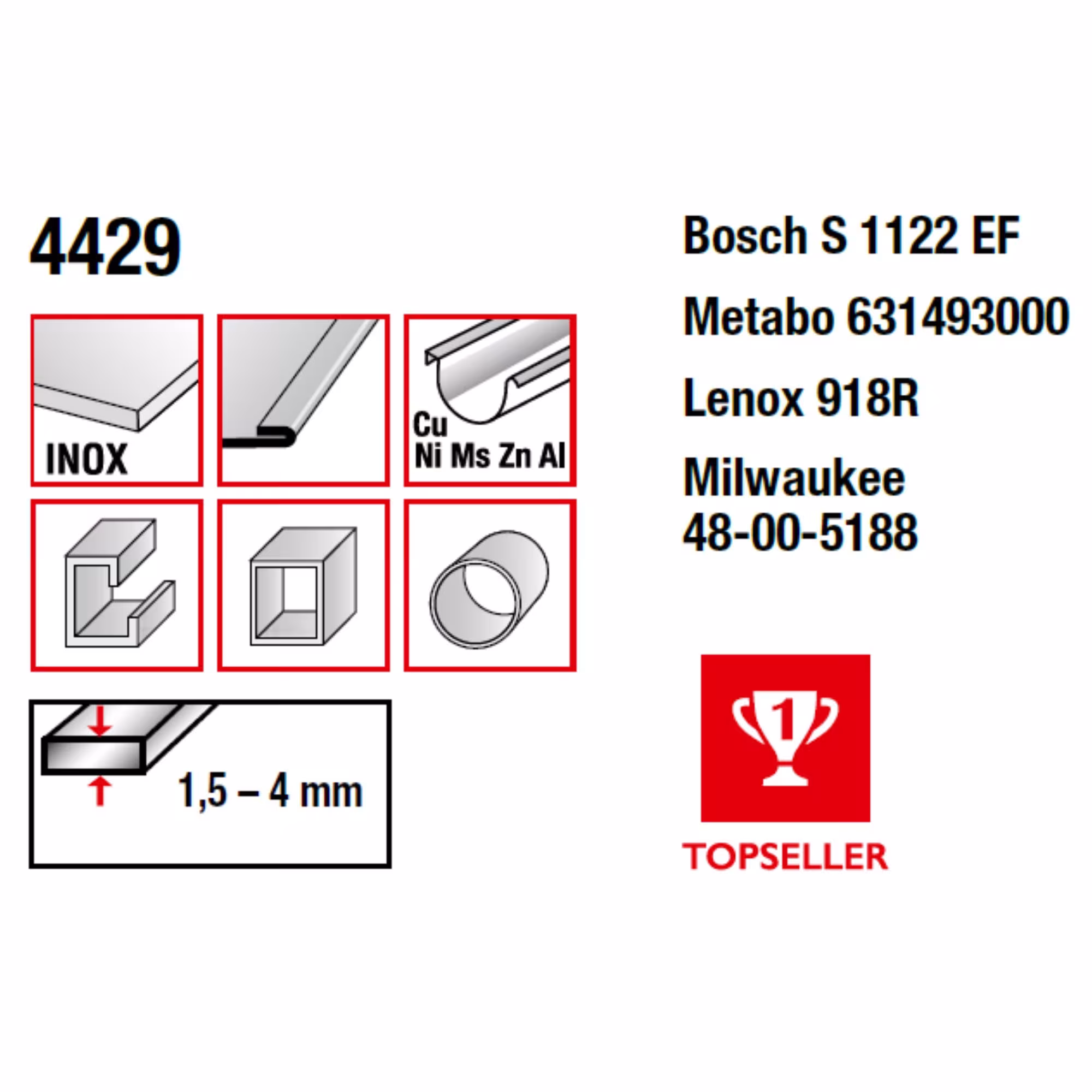 Lame de scie alternative bimétallique fraisée et réglée longueur totale 230/longueur dentée 210 mm, pas de dent 1,4 mm de la catégorie des lames de scie alternative avec le GTIN 4028655044299. Lame de scie alternative bimétallique fraisée et réglée pour le traitement du bois et des matériaux métalliques de la marque MPS de la catégorie des lames de scie alternative