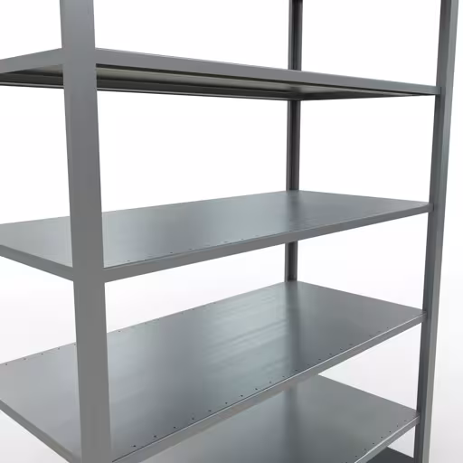 Grundregal, Büro-Fachbodenregal Stecksystem MULTIplus150, 2300 x 1300 x 600 mm (HxBxT), 7 Fachböden, Längenriegel, verzinkt, ohne Mittelanschlag aus der Kategorie Stecksystem mit der GTIN 4004514261809 Grundregal, Büro-Fachbodenregal Stecksystem MULTIplus150, 2300 x 1300 x 600 mm (HxBxT), 7 Fachböden, Längenriegel, verzinkt, ohne Mittelanschlag von der Marke Schulte Lagertechnik aus der Produktreihe Büroregale
