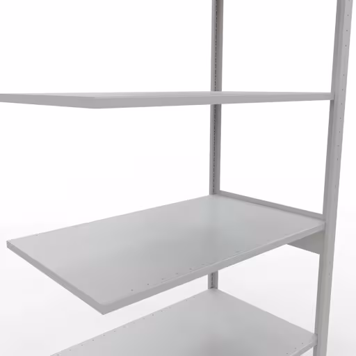 Figure n° 13 de l'article étagère complémentaire, étagère à étagères, système enfichable MULTIplus85, 2500 x 1000 x 600 mm, 6 étagères, gris clair RAL 7035 du groupe de produits système enfichable de la marque Schulte Lagertechnik