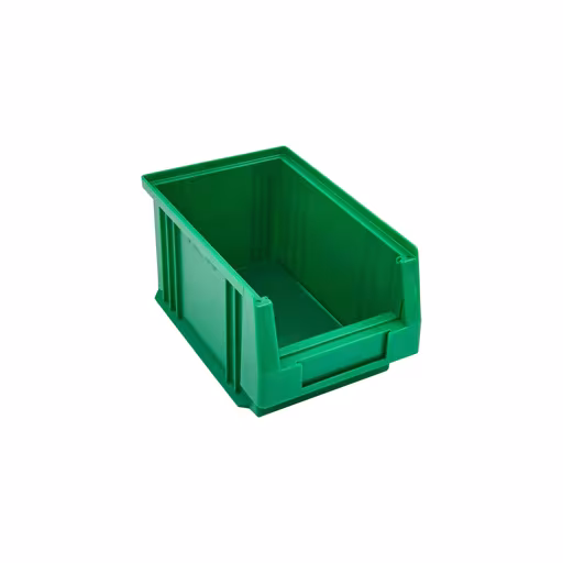 Un'altra vista dell'articolo scatola portaoggetti a vista, PxLxA 230x150x125 mm, verde, polipropilene della categoria Scaffali