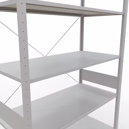Scaffale base con sistema a innesto 3000x1300x600 mm, tipo 150 kg, grigio chiaro di Schulte Lagertechnik dalla categoria Sistema a innesto