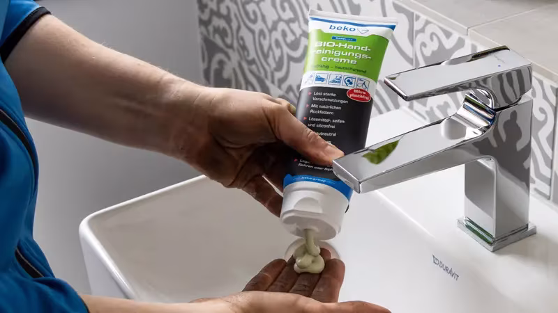 CareLine BIO-Handreinigungscreme 250 ml Körperteil, Hand, Person, Zahnpasta, Spüle