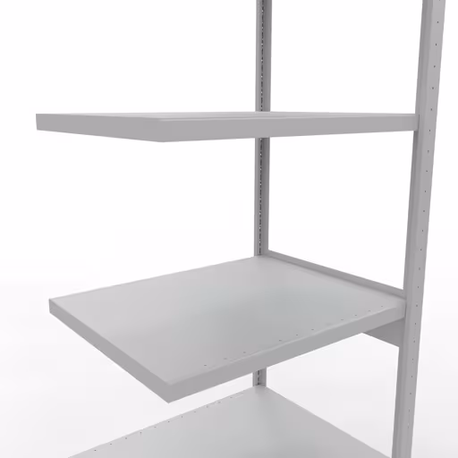 Rayonnage supplémentaire, rayonnage à étagères, système enfichable MULTIplus250, 2500 x 750 x 600 mm, 6 étagères, gris clair RAL 7035 de Schulte Lagertechnik avec le réf. 32866-75-LR