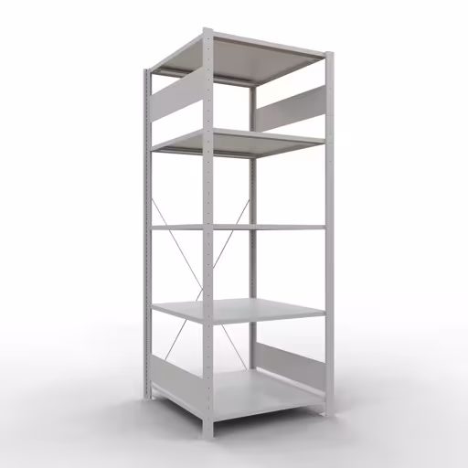 Immagine del prodotto n. 12 dell'articolo scaffale base, scaffale, sistema a innesto MULTIplus150, 2000 x 750 x 800 mm (AxLxP), 5 ripiani, traversa, RAL 7035 grigio chiaro dalla gamma di prodotti del sistema a innesto di Schulte Lagertechnik