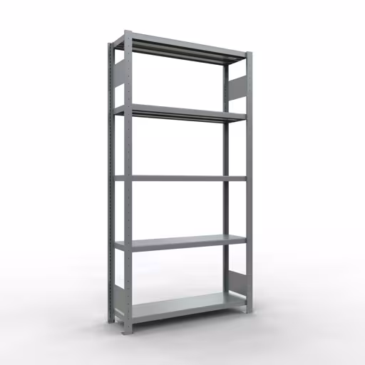 Figura n. 11 dell'articolo scaffale base, scaffale, sistema a innesto MULTIplus330, 2000 x 1000 x 300 mm (AxLxP), 5 ripiani, barre longitudinali, zincato del gruppo di prodotti sistema a innesto della marca Schulte Lagertechnik