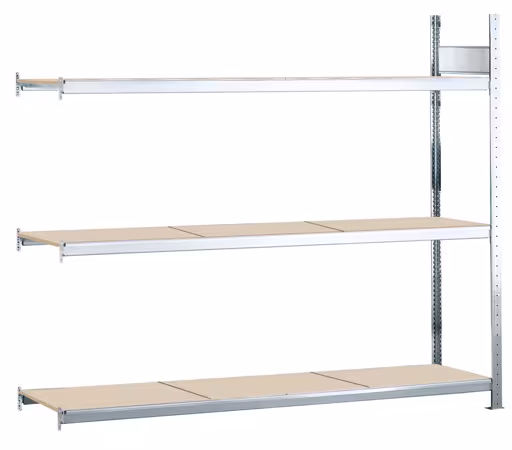 Figura n. 9 dell'articolo scaffale aggiuntivo, scaffale a campata larga WS 2000 con truciolato, 2000 x 2500 x 400 mm, zincato, 3 livelli, portata 1.200 kg del gruppo di prodotti scaffale a campata larga della marca Schulte Lagertechnik