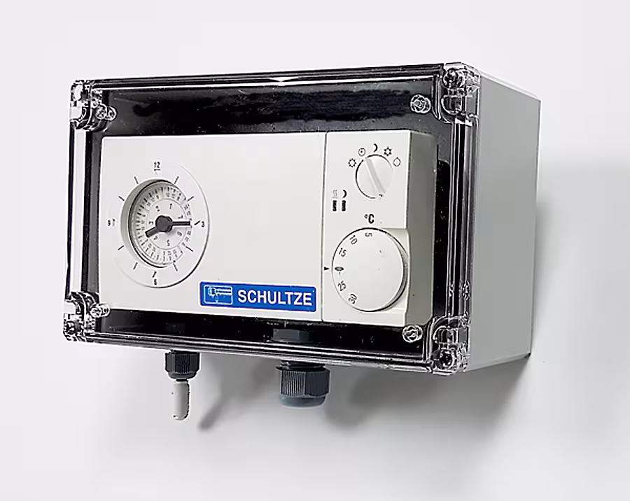 Cronotermostato elettronico per ambienti umidi - classe di protezione IP67 di Schultze Cronotermostato elettronico per ambienti umidi - classe di protezione IP67, termostati, articolo n. 1-ECO
