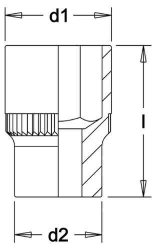 Douille 1/2", 12 pans, ELORA-770-LM 22 mm Diagramm, Handlung