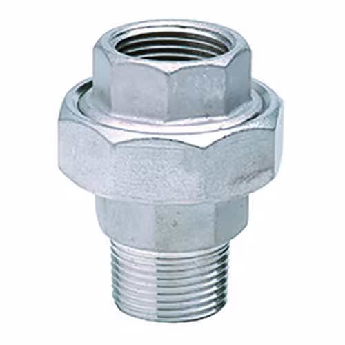 Edelstahl Verschraubung flach innen/außen Nr. 331 1/2 Zoll (AISI 316) / PN16 von der Marke Atusa Atusa Edelstahl Verschraubung flach IG-AG Nr. 331 (AISI 316) / PN16 Typ Größe: 1/2 Zoll aus der Kategorie Edelstahl Gewindefittings mit der Artikelnr. I331L003