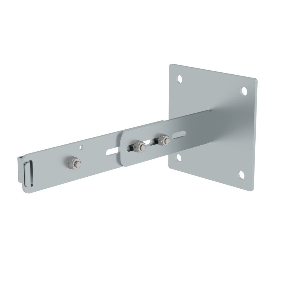 Support mural Munk avec fixation par serrage, réglable de 275 à 375 mm, en acier galvanisé de Günzburger Steigtechnik Support mural Munk, réglable, en acier galvanisé, de la catégorie accessoires et pièces détachées pour équipements d'accès, référence 063261