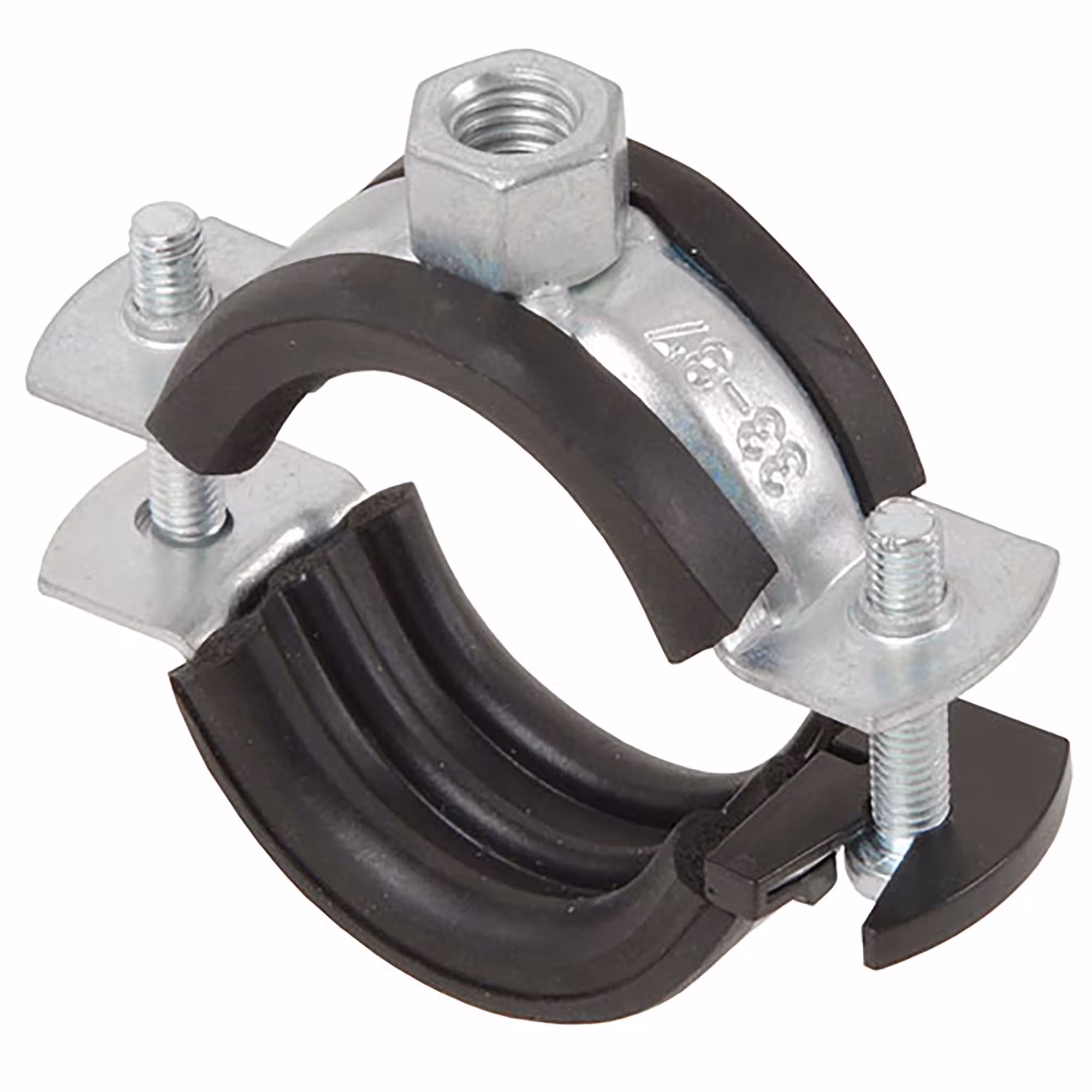 Collier de serrage à vis Classic M8/10 42-46mm (1 1/4") galvanisé avec insert de la catégorie deux colliers de serrage à vis avec le GTIN 4029933050018 Collier de serrage à vis Classic M8/M10 de la marque Fixotec de la catégorie deux colliers de serrage à vis