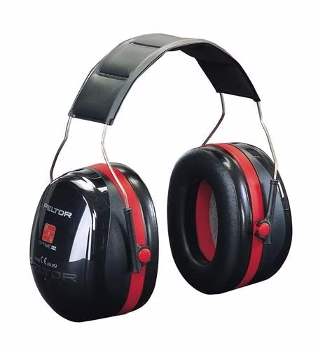 Bouchons d'oreille rembourrés Peltor™ Optime III EN 352-1:2020 SNR 35 dB avec arceau, marque Peltor Casque antibruit rembourré PELTOR™ OPTIME III EN 352-1:2020 SNR 35 dB avec bandeau, référence 4000370422
