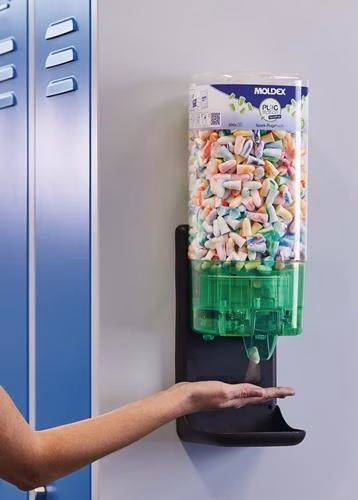 Gehörschutzspender PlugStation TouchFree mit Füllung Spark Plugs (500 Paar) MOLDEX