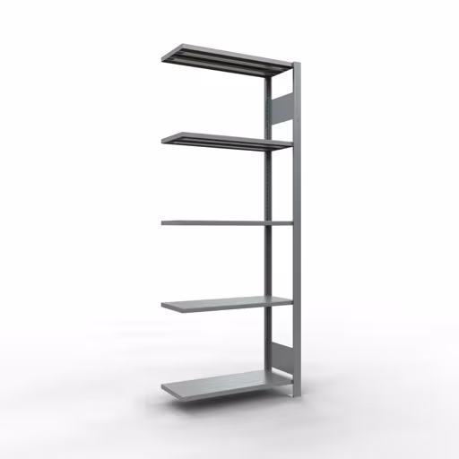 Étagère supplémentaire, étagère, système enfichable MULTIplus150, 2000 x 750 x 300 mm (HxLxP), 5 étagères, barre de longueur, galvanisée, étagère supplémentaire, réf. 12735-75-LR