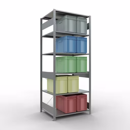 Figure n° 12 de l'article étagère de base, système d'étagères enfichables MULTIplus150, 2500 x 1000 x 800 mm, 6 étagères, galvanisées du groupe de produits système enfichable de la marque Schulte Lagertechnik