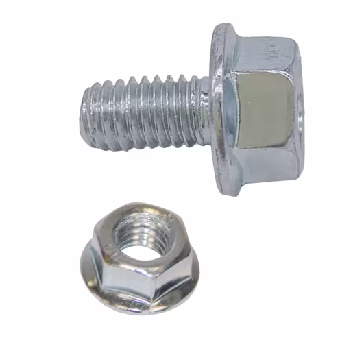 M6x12 Sechskantschraube Bundmutter mit Sperrverzahnung, VE 50 von Schulte Lagertechnik mit der Artikelnr. 10323