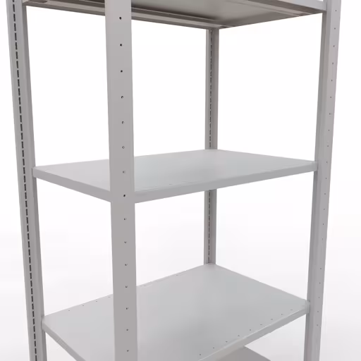 Étagère de base, étagère, système enfichable MULTIplus150, 2000 x 750 x 500 mm, 5 étagères, RAL 7035 gris clair de Schulte Lagertechnik de la catégorie système enfichable