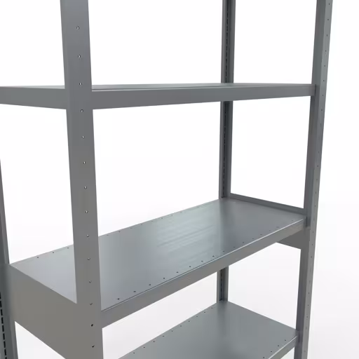 Étagère de base, étagère à étagères, système enfichable MULTIplus330, 2500 x 1000 x 400 mm, 6 étagères, galvanisées de Schulte Lagertechnik avec le numéro d'article. 13941-LR