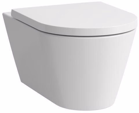 Ensemble WC suspendu Laufen KARTELL, sans bride, montage encastré avec abattant, blanc, de la catégorie WC suspendus, référence 8004247811