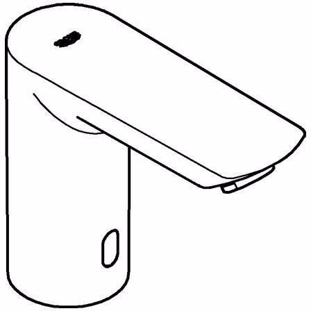 Lavabo GROHE IR electronics Bau Cosmopolitan E 36452 senza miscelatore 6 volt cromo