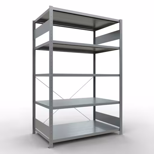 Étagère de base système enfichable 2000x1300x800 mm, type 250 kg, galvanisée, étagère de base, réf. 12980-130