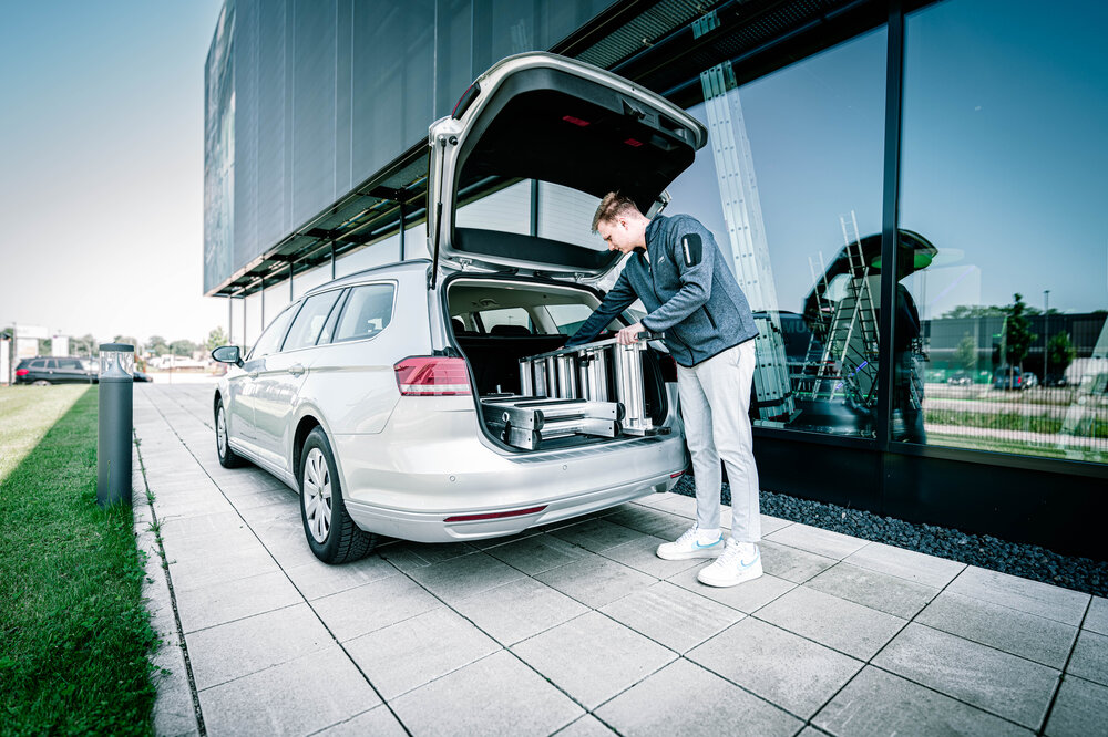 Milieubild 2177906 Jeu d'escabeaux Munk à marches, accessible des deux côtés, emboîtable, y compris pièce à insérer