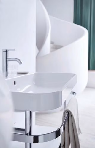Duravit C.1 Mitigeur monocommandé pour lavabo M sans tirette, chrome Hansgrohe