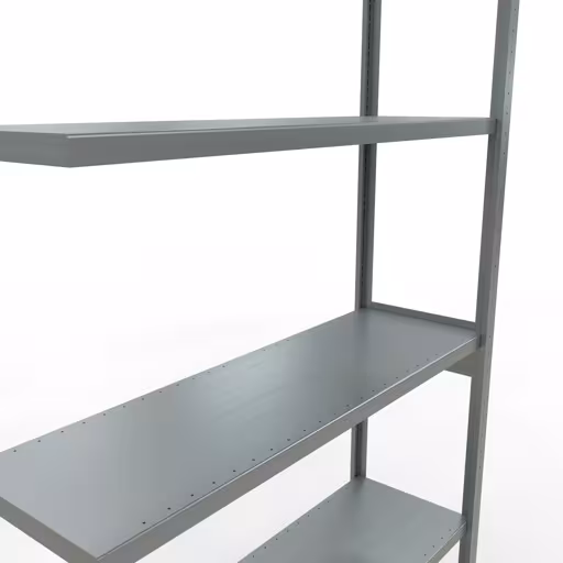 , système d'étagères enfichables MULTIplus250, 3000 x 1300 x 400 mm, 7 étagères, galvanisé de Schulte Lagertechnik de la gamme de produits du système enfichable