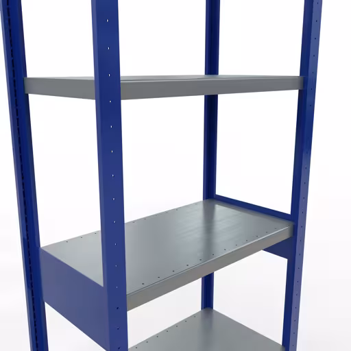 Figura n. 15 dell'articolo scaffale base, sistema a innesto per scaffale MULTIplus250, 2500 x 750 x 400 mm, 6 ripiani, RAL 5010 blu genziana/zincato/zincato del gruppo di prodotti sistema a innesto della marca Schulte Lagertechnik