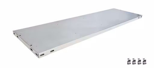 Figure n° 7 de l'article étagère supplémentaire MULTIplus85 1300 x 300, galvanisée, avec 4 supports d'étagère du groupe de produits étagères de bureau de Schulte Lagertechnik