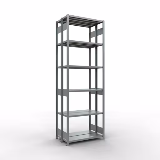 Scaffale base, scaffale doppio, sistema di scaffali MULTIplus250, 3000 x 1000 x (2x300) mm (AxLxP), 2x7 ripiani, barre longitudinali, zincato di Schulte Lagertechnik dalla categoria scaffali