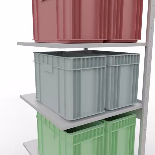 Rayonnage supplémentaire, rayonnage à étagères, système enfichable MULTIplus150, 2500 x 750 x 800 mm, 6 étagères, gris clair RAL 7035 de Schulte Lagertechnik avec le réf. 32686-75-LR