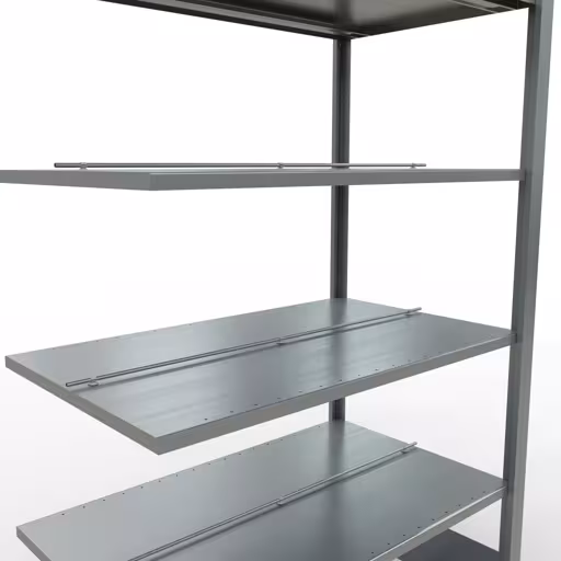 Rayonnage supplémentaire, étagère de bureau, système enfichable MULTIplus150, 2000 x 1000 x 600 mm, 6 étagères, galvanisé, avec butée centrale de Schulte Lagertechnik de la catégorie étagères de bureau
