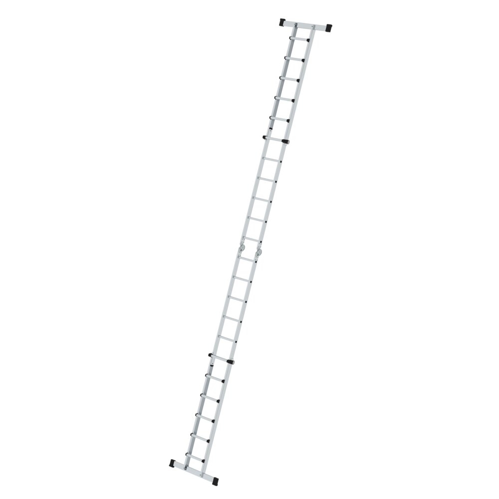 Produktbild (Abb. Ähnlich) 3813398 Munk Teleskopleiter 4-teilig mit Traverse 4x6 Sprossen