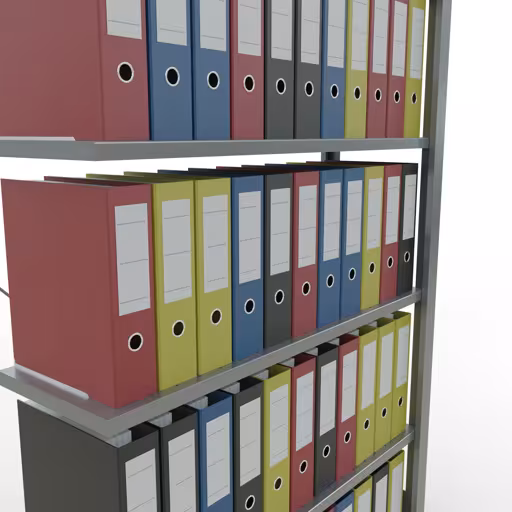 Étagère supplémentaire, étagère de bureau, système enfichable MULTIplus85, 2000 x 1000 x 300 mm (HxLxP), 6 étagères, galvanisées, de Schulte Lagertechnik de la catégorie étagères de bureau