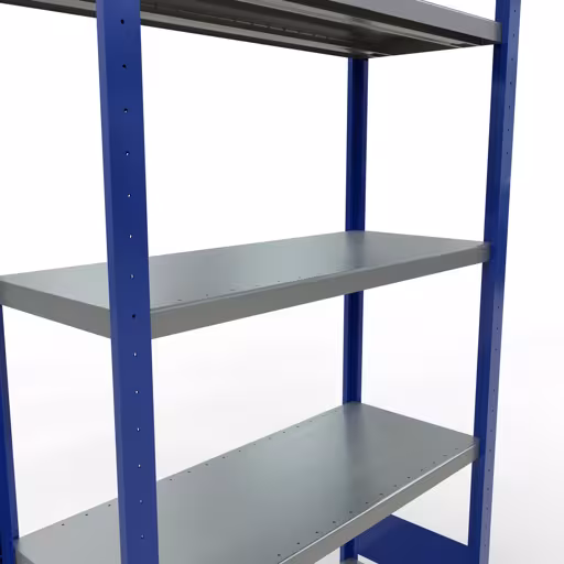 Figure n° 13 de l'article étagère de base, système d'étagères enfichables MULTIplus250, 2000 x 1000 x 400 mm, 5 étagères, RAL 5010 bleu gentiane/galvanisé du groupe de produits système enfichable de Schulte Lagertechnik