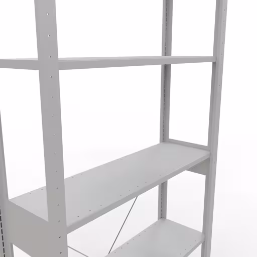 Figure n° 16 de l'article étagère de base, étagère, système enfichable MULTIplus85, 2500 x 1000 x 300 mm, 6 étagères, traverse, RAL 7035 gris clair du groupe de produits système enfichable de la marque Schulte Lagertechnik