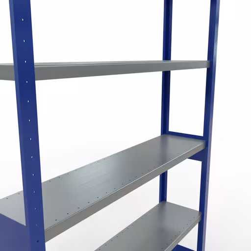 Figure n° 11 de l'article étagère de base, système d'étagères enfichables MULTIplus250, 2500 x 1300 x 300 mm, 6 étagères, RAL 5010 bleu gentiane/galvanisé du groupe de produits système enfichable de Schulte Lagertechnik