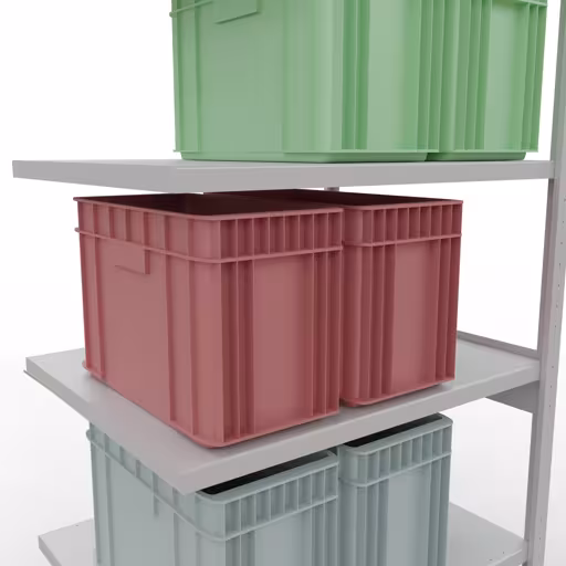Figure n° 13 de l'article étagère complémentaire, étagère à étagères, système enfichable MULTIplus330, 2500 x 1000 x 800 mm, 6 étagères, gris clair RAL 7035 du groupe de produits système enfichable de la marque Schulte Lagertechnik