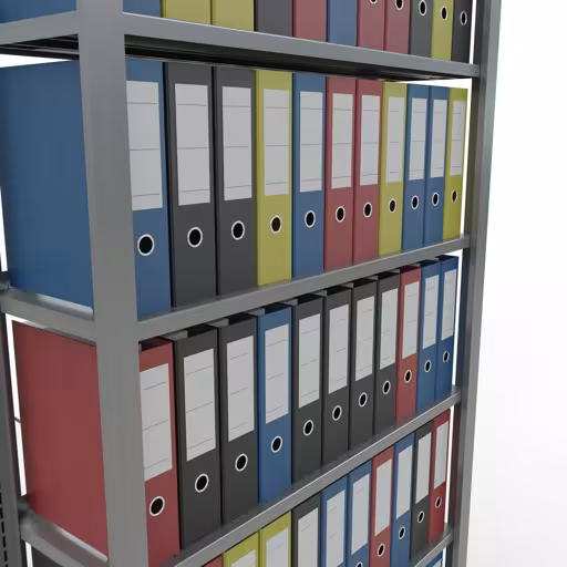 Produktbild Nr 12 des Artikels Grundregal, Büro-Fachbodenregal Stecksystem MULTIplus85, 2300 x 1000 x 300 mm (HxBxT), 7 Fachböden, Kreuzstrebe, verzinkt, mit Anschlagleiste Abbildung Nr 12 des Artikels Grundregal, Büro-Fachbodenregal Stecksystem MULTIplus85, 2300 x 1000 x 300 mm (HxBxT), 7 Fachböden, Kreuzstrebe, verzinkt, mit Anschlagleiste aus der Produktgruppe Büroregale von der Marke Schulte Lagertechnik