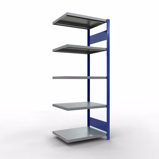 Figura n. 15 dell'articolo scaffale aggiuntivo, scaffale, sistema a innesto MULTIplus250, 2000 x 750 x 600 mm, 5 ripiani, RAL 5010 blu genziana/zincato/zincato del gruppo di prodotti sistema a innesto della marca Schulte Lagertechnik