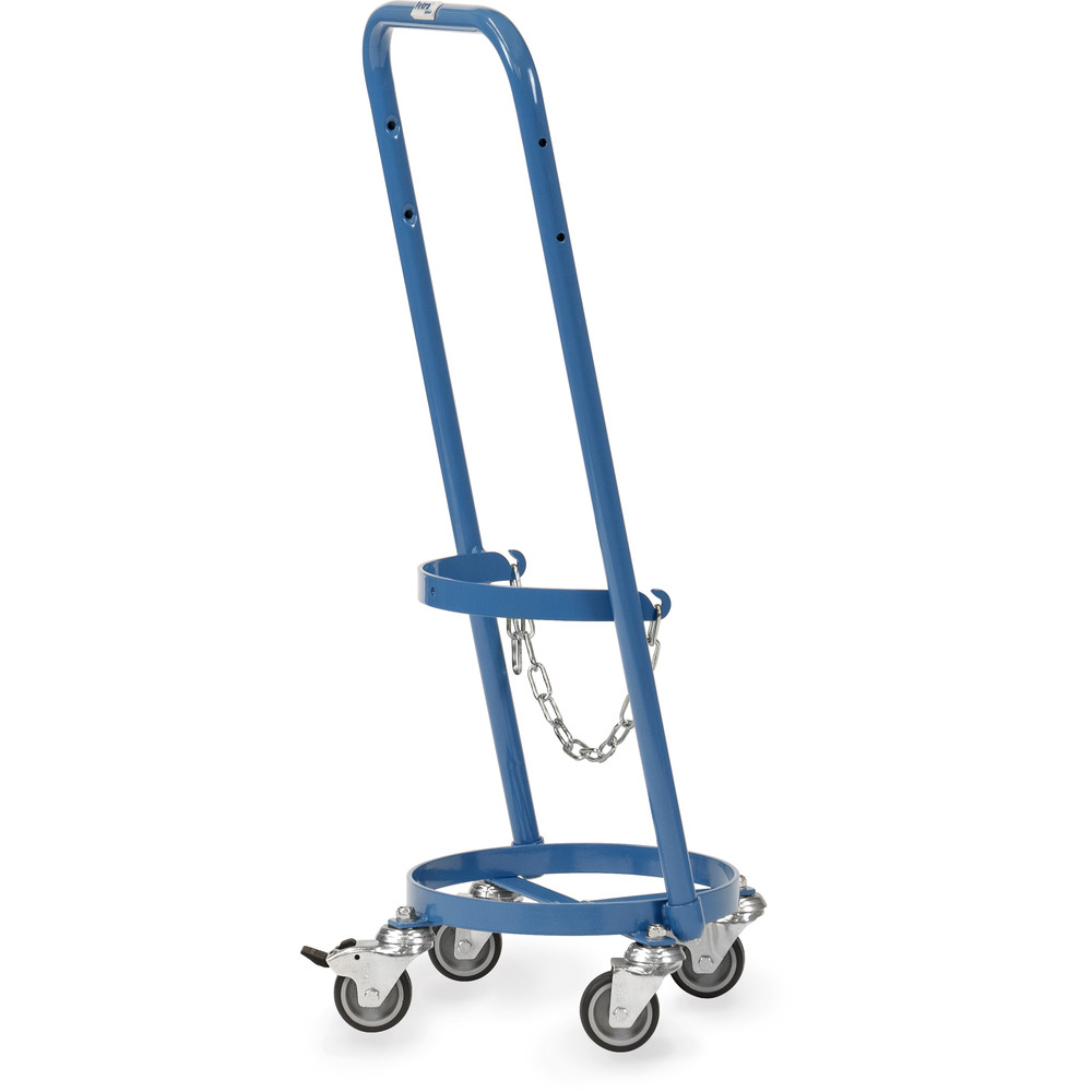 Chariot à bouteilles en acier de marque Fetra 51300T avec 4 roulettes pivotantes Chariot porte-bouteilles en acier 51300T avec 4 roulettes pivotantes, appartenant à la catégorie des chariots portant la référence 51300T.