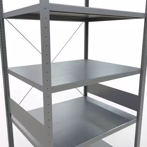 Immagine del prodotto n. 7 dell'articolo Scaffale base, scaffale, sistema a innesto MULTIplus250, 3000 x 1000 x 800 mm (AxLxP), 7 ripiani, traversa, zincato dalla gamma di prodotti del sistema a innesto della marca Schulte Lagertechnik