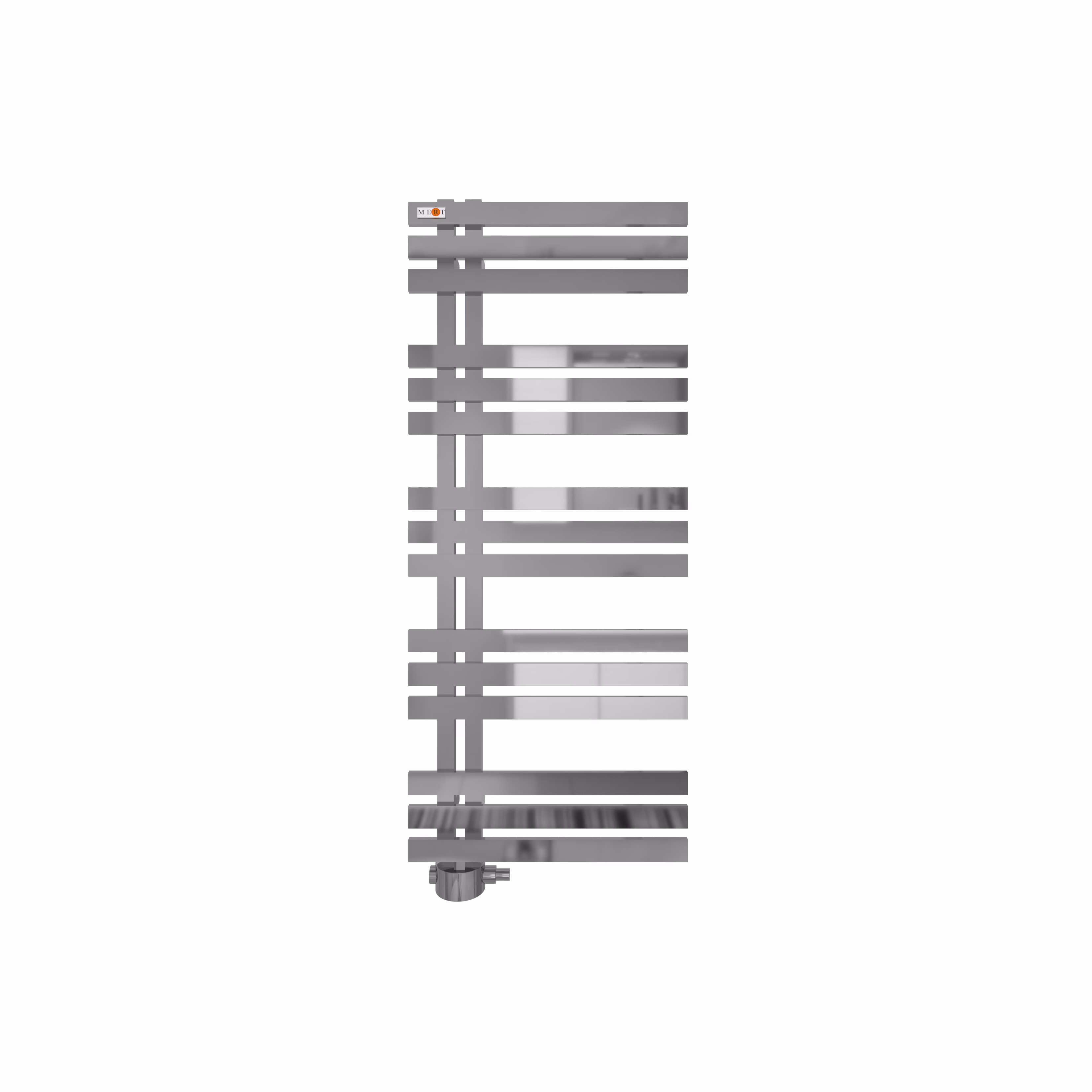 Radiateur de salle de bains Mert Design, modèle Elen, chromé, de la marque Mert Radiateur de salle de bains Mert Design, modèle Elen, chromé, de la catégorie radiateurs de salle de bains, raccordement latéral