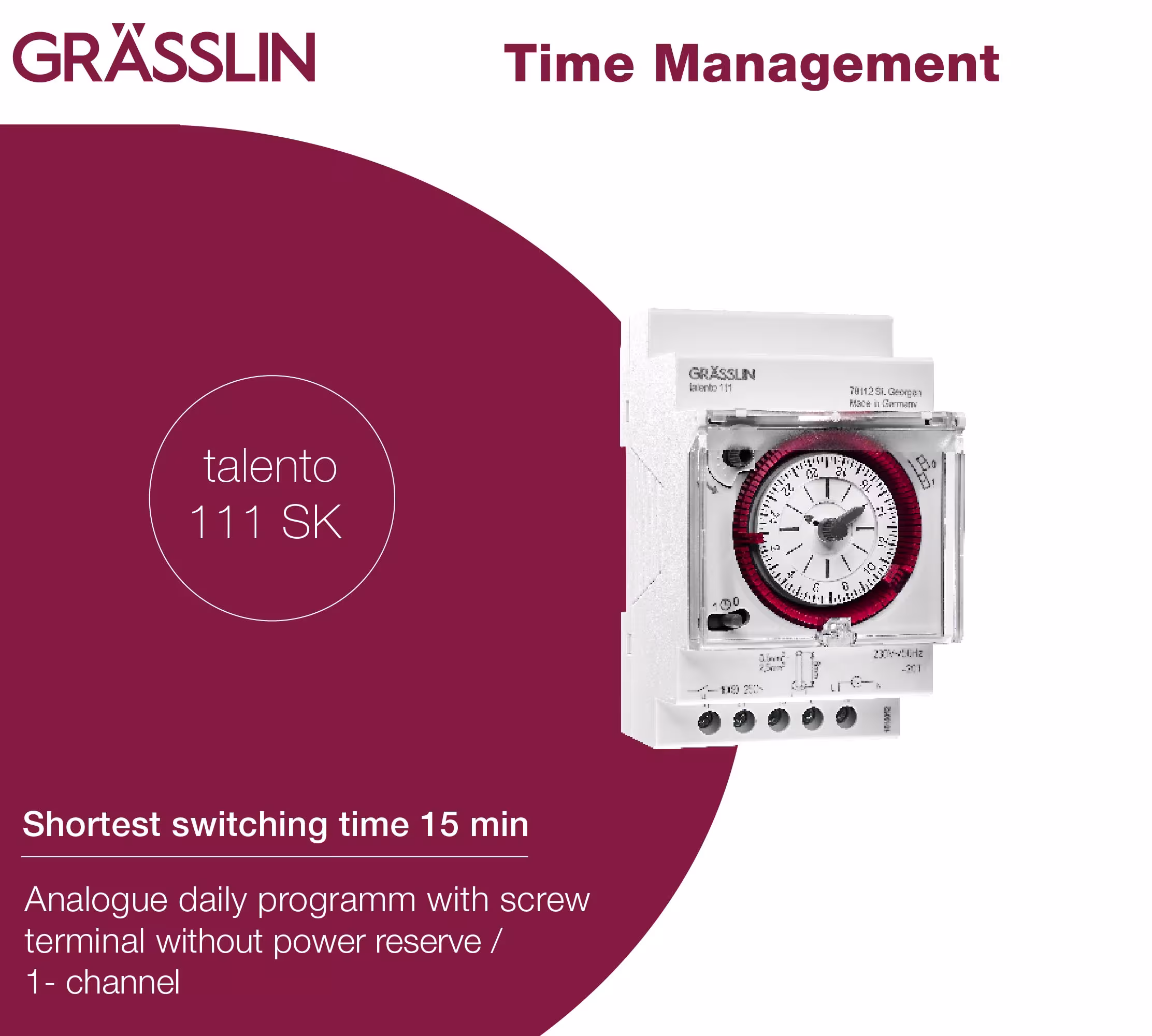 Interruttori orari distribuzione talento, domotica, articolo n. 012810011