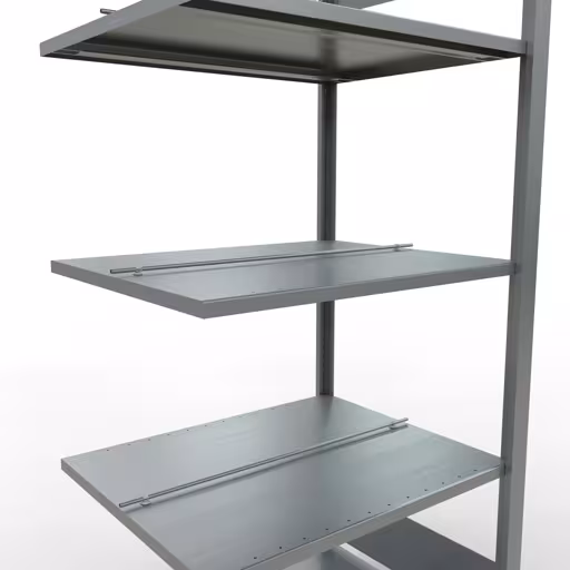 Étagère supplémentaire, étagère de bureau, système enfichable MULTIplus150, 1800 x 750 x 600 mm, 5 étagères, galvanisées, avec butée centrale de Schulte Lagertechnik avec le réf. 17739