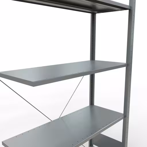 Figura n. 8 dell'articolo scaffale aggiuntivo, scaffale a scaffale, sistema a innesto MULTIplus150, 2000 x 1000 x 400 mm (AxLxP), 5 ripiani, traversa, zincato del gruppo di prodotti sistema a innesto della marca Schulte Lagertechnik
