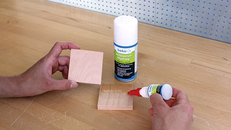 Allbond-Spray Spray activateur 30 ml, dans une boîte blister Holz, Sperrholz, Hartholz, Person, Esstisch