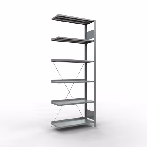 Figura n. 16 dell'articolo scaffali componibili, scaffali per ufficio, sistema a innesto MULTIplus85, 2000 x 750 x 300 mm, 6 ripiani, zincati, del gruppo di prodotti scaffali per ufficio della marca Schulte Lagertechnik