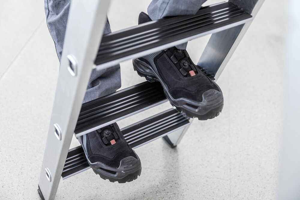 Milieubild 2178814 Kit d'adaptation Munk clip-step relax pour escabeau à marches accessible d'un côté 3 supports de marche